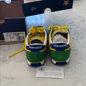 Converse Retro Green Yellow Sneakers Low-Top